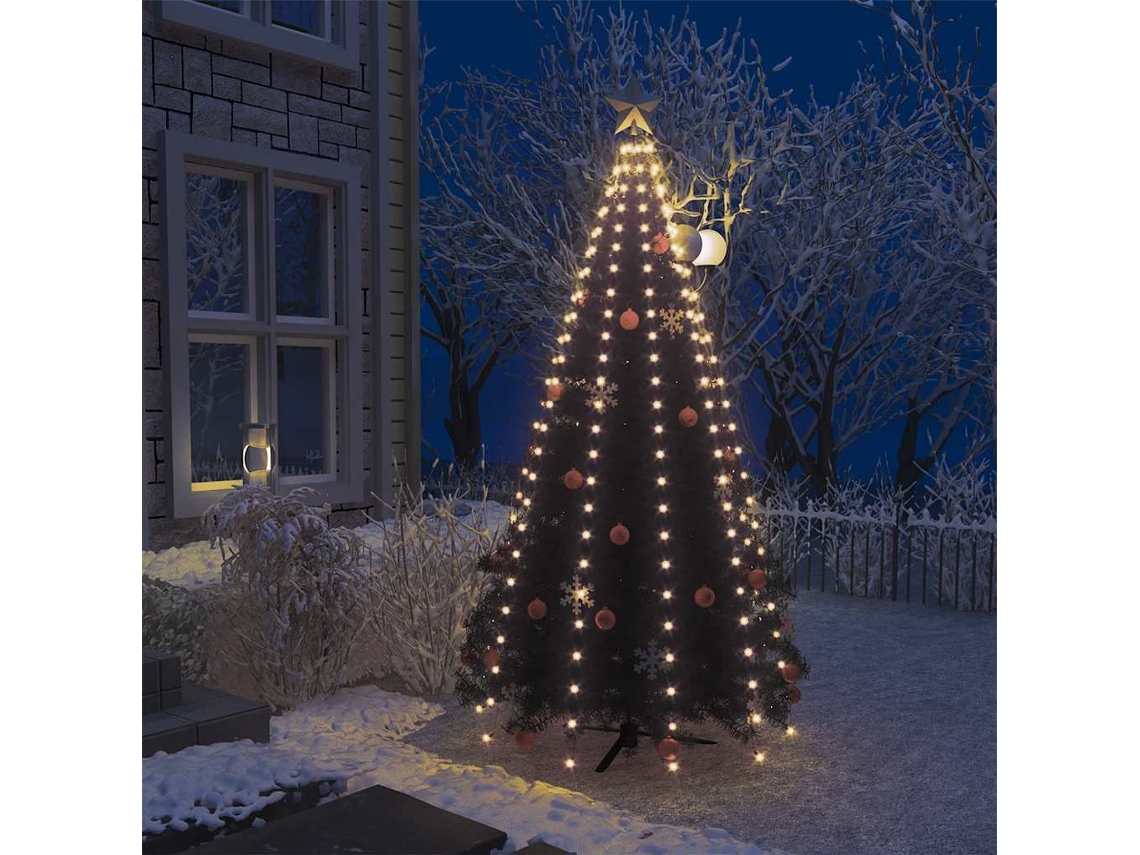 Vidaxl Cordão De Luzes Para Árvore De Natal 250 Luzes Led 250 Cm