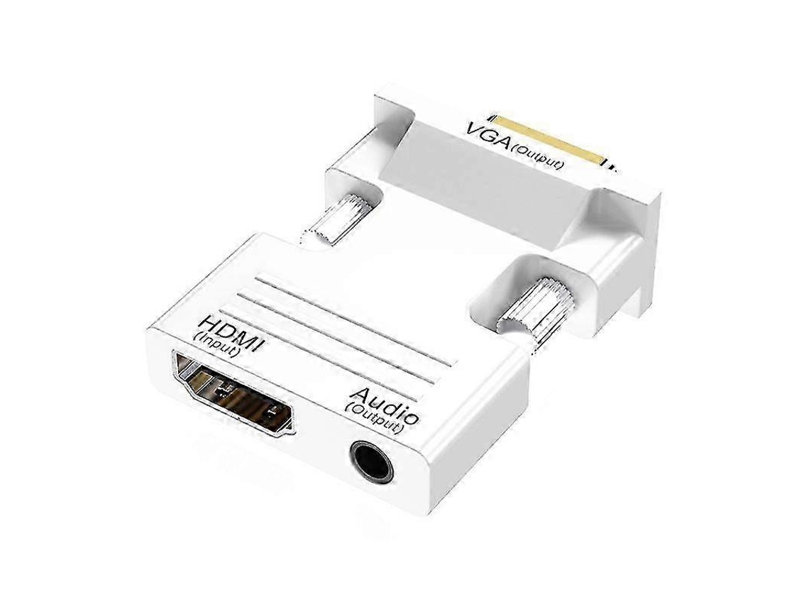 Conversor Hdmi Fêmea Para Vga Macho 25-26 Com Cabo De Áudio