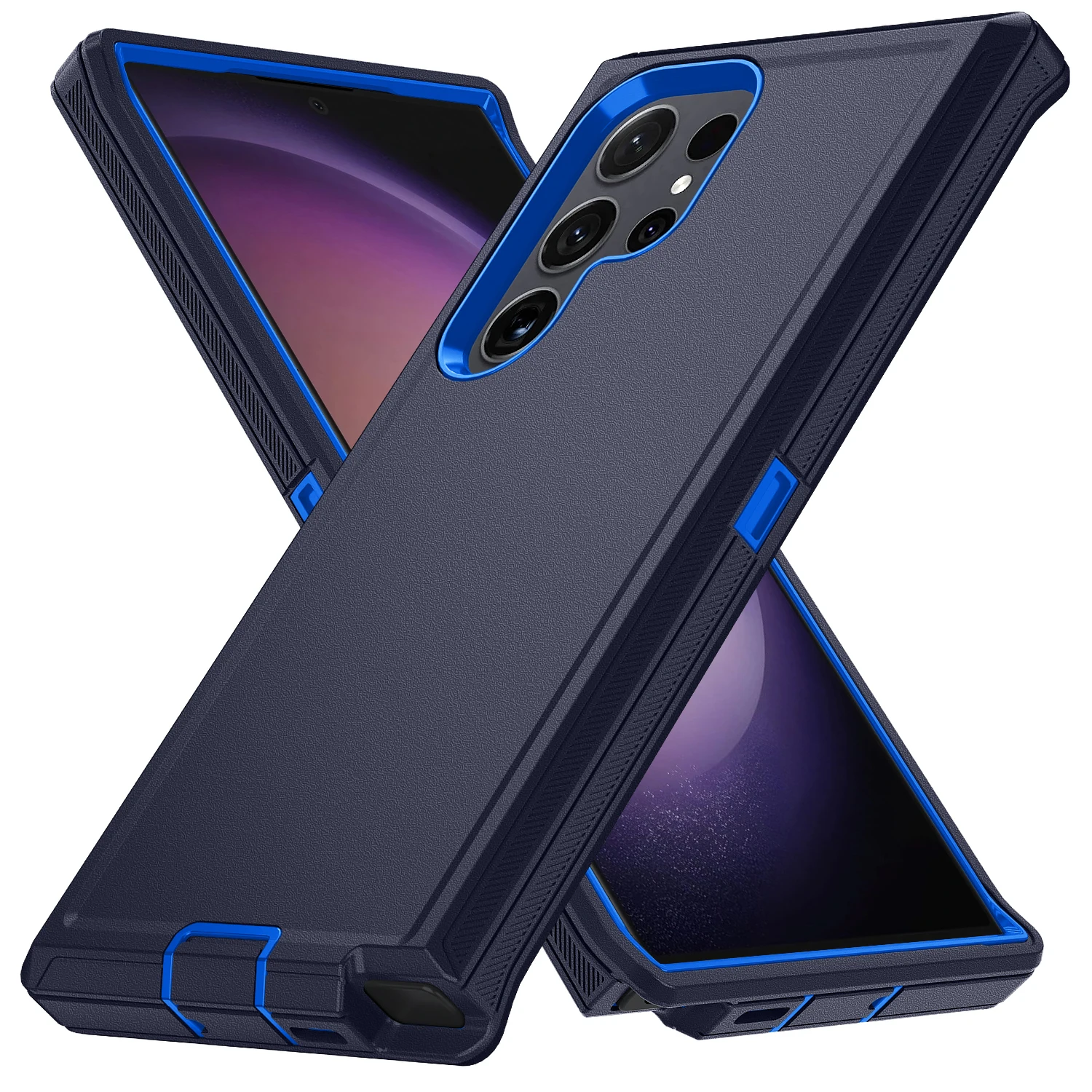 (azul Escuro, Galaxy S24) Capa Resistente A Impactos De Nível Militar, Feita De Material De Policarbonato Ultrarresistente.
