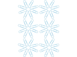 Clips Para Documentos De 10cm, Pacote Com 100 Unidades, Metal Reutilizável, Azul