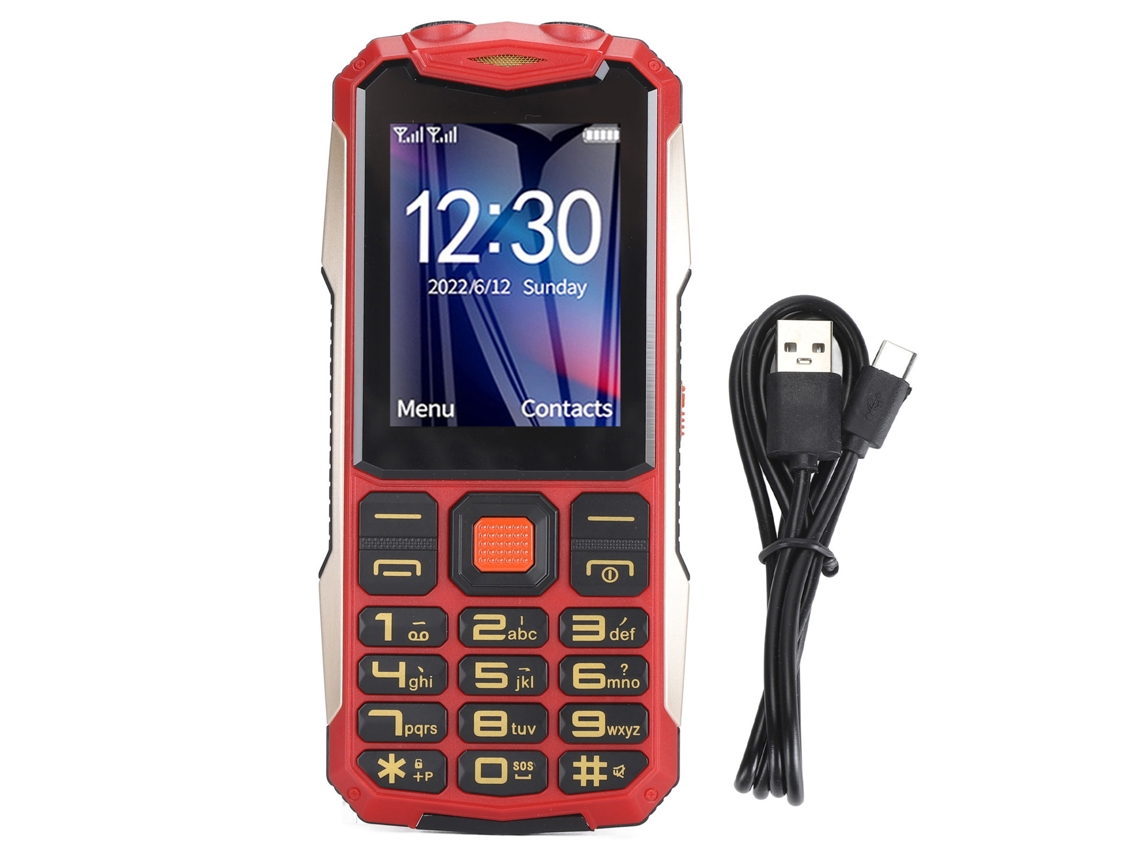 Telefone Móvel para Idosos 2G Tela 2.6'' 4800mAh