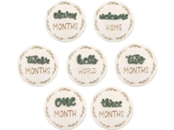 Kit de Aniversário para Bebês - 7 Peças (Frente e Verso) - Decorações e Adereços para Fotos