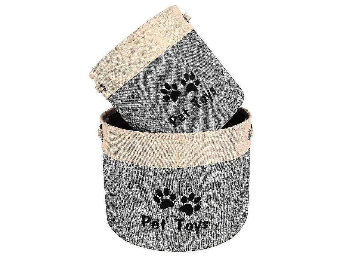 Cesta Organizadora De Brinquedos Para Cães 21l, Recipiente De Armazenamento, Caixa Dobrável Com Alça Olysi Shop