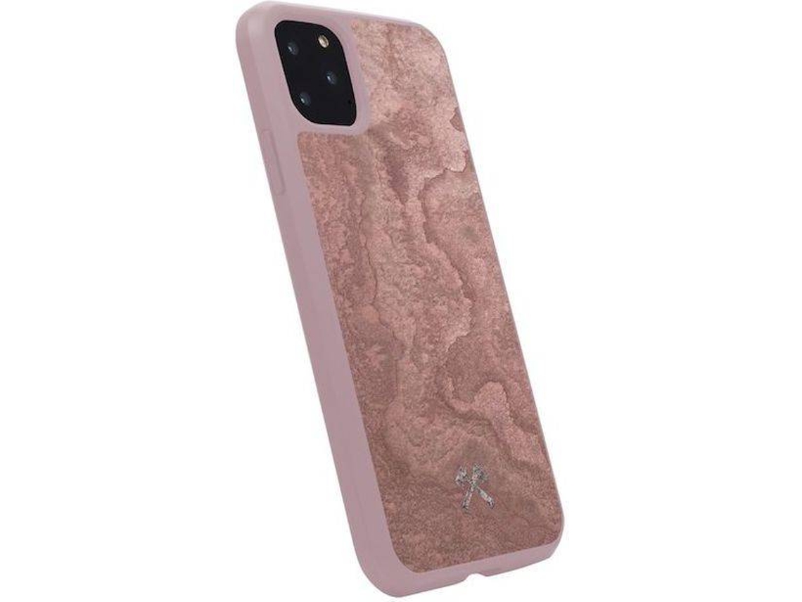 Capa iPhone 11 WOODACESSORIES Bumper Stone Vermelho