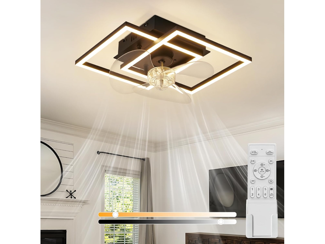 Ventoinha de Teto Led Silenciosa NETTLIFE