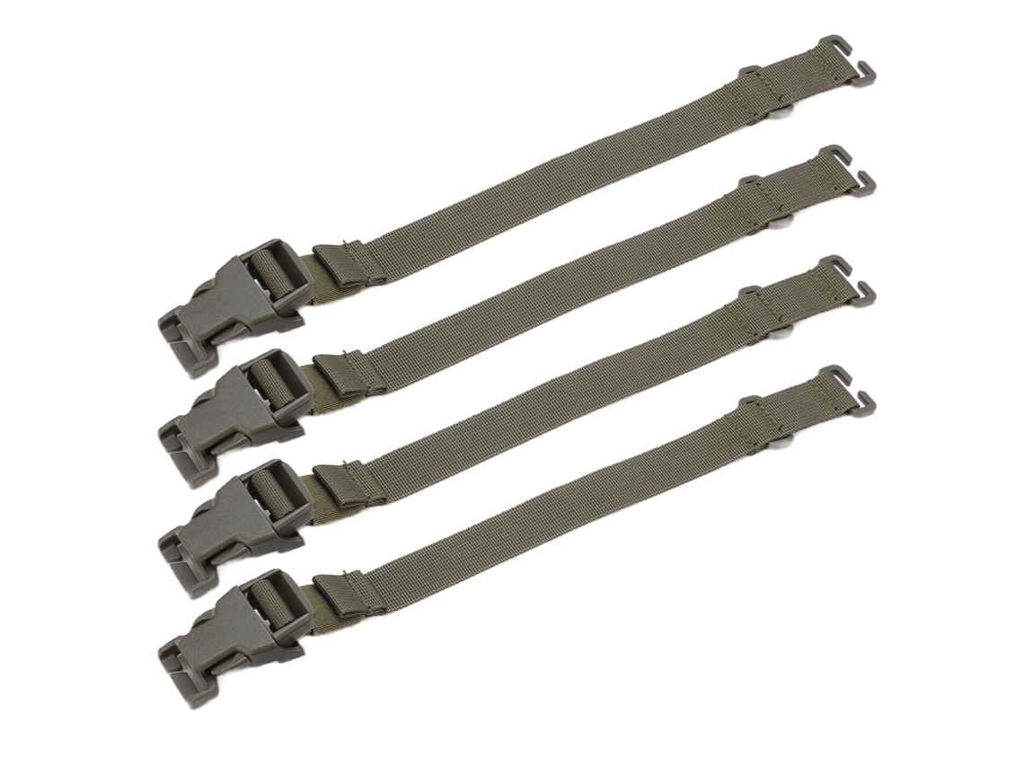 Conjunto De 4 Alças Ajustáveis​​ E Duráveis​​ Para Malas, Com Fivela Multifuncional, Ideais Para Atividades Ao Ar Livre. Cor Verde