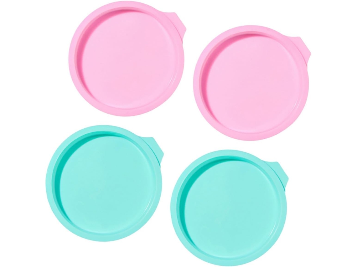 Conjunto de 4 formas redondas de silicone para boliche de 15 cm (6 Polega)
