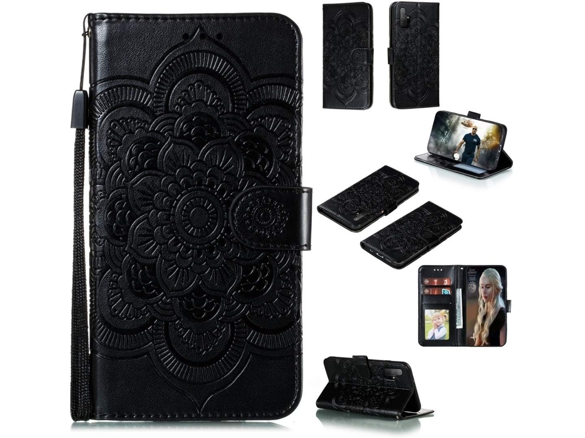 Correia Protetor Padrão Relevo para Honor, Huawei Honory 30S HONGWE. com Porta-Cartões Multicor