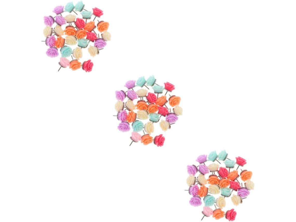 Tehaux Conjunto De 3 Tachinhas Rosa Substituíveis Mapas Resina