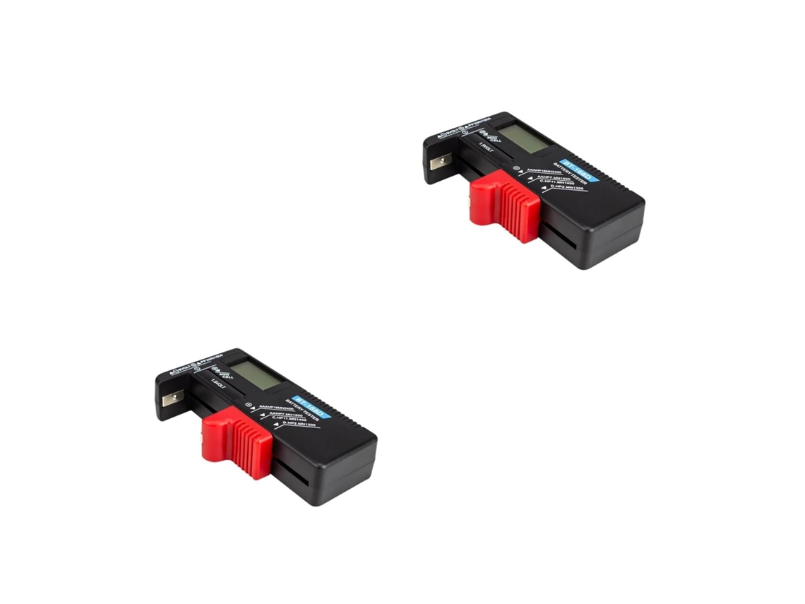 2 9 Peças Para Testador De Bateria Aa Aaa V Verificador De Voltagem Digital Clipe