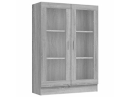 Vitrina Cinzento Sonoma Madeira Derivados MAISON EXCLUSIVE 82,5x30,5x115 cm
