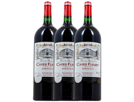 Vinho LES CAVES FLEURY Les Caves Fleury Bordeaux Crianza (1.5 L - 3 unidades)