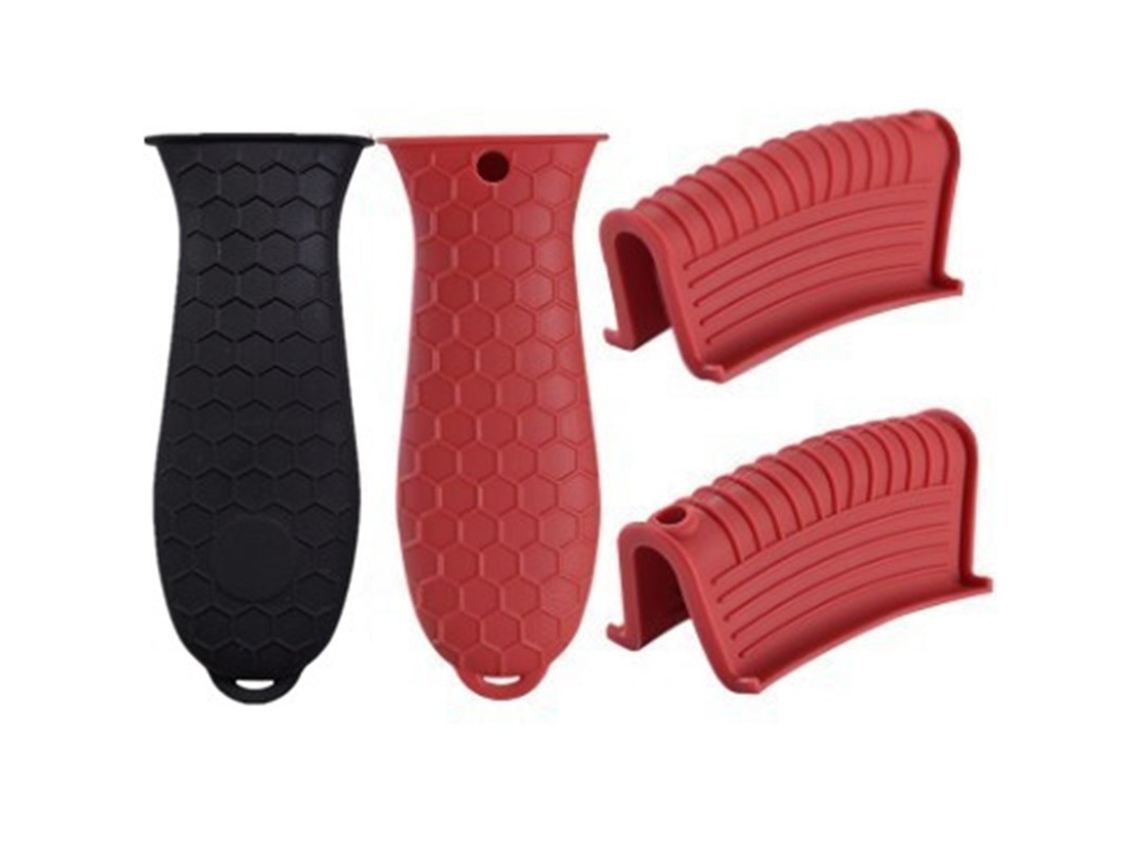 Auxiliar Pot Handle Sleeve Pan Pad Pad de Borracha Antiderrapante Pan Pad Cast Iron Frying Pan Handle Sleeve SUNNY SPACES