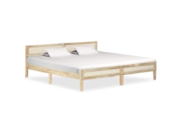 Vidaxl Estrutura de Cama 200 Cm Madeira de Mangueira Maciça