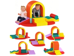 Curso de Habilidades Motoras para Bebês 10pcs. Módulo de Habilidades Motoras para Bebês em Espuma Epe com Cobertura Revestida de Pu. Multicolor Ge
