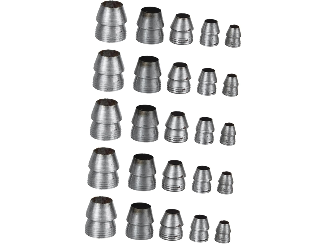 Homsfou Conjunto De 25 Cunhas Ferro Redondas, Leves E Portáteis, Para
