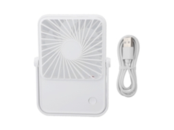 Ventilador de Mesa Usb Portátil Recarregável Branco
