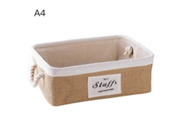 Cesto de armazenamento de juta para mesa e organização S/MARCA
