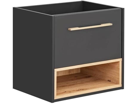 Móvel de Casa de Banho SHOWER DESIGN Yangra (Aglomerado - Cinzento - 57x60x46 cm)