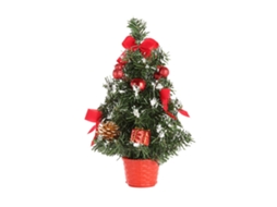 Árvore De Natal Decorativa Laxiscreed Mini Artificial 30x18x18cm Para Casa, Enfeite Natalício Elegante