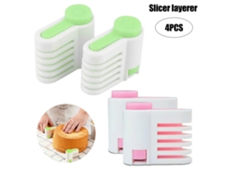 Conjunto De 4 Niveladores E Fatiadores Para Bolos Com 5 Espessuras Diferentes, Utensílios De Cozinha Práticos
