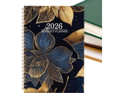 Agenda semanal 2026, caderno de escrita fluida, blocos grandes