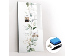 Quadro Magnético Decorativo Ramo De Plantas Folhas Para A Cozinha Espelharte (60x120 Cm)