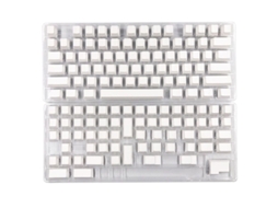 Conjunto De Teclas Para Teclado Mecânico Com 137 Peças, Minimalista, Branco, Sem Gravação Oem