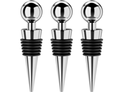 Conjunto De 3 Rolhas Para Vinho, Reutilizáveis
