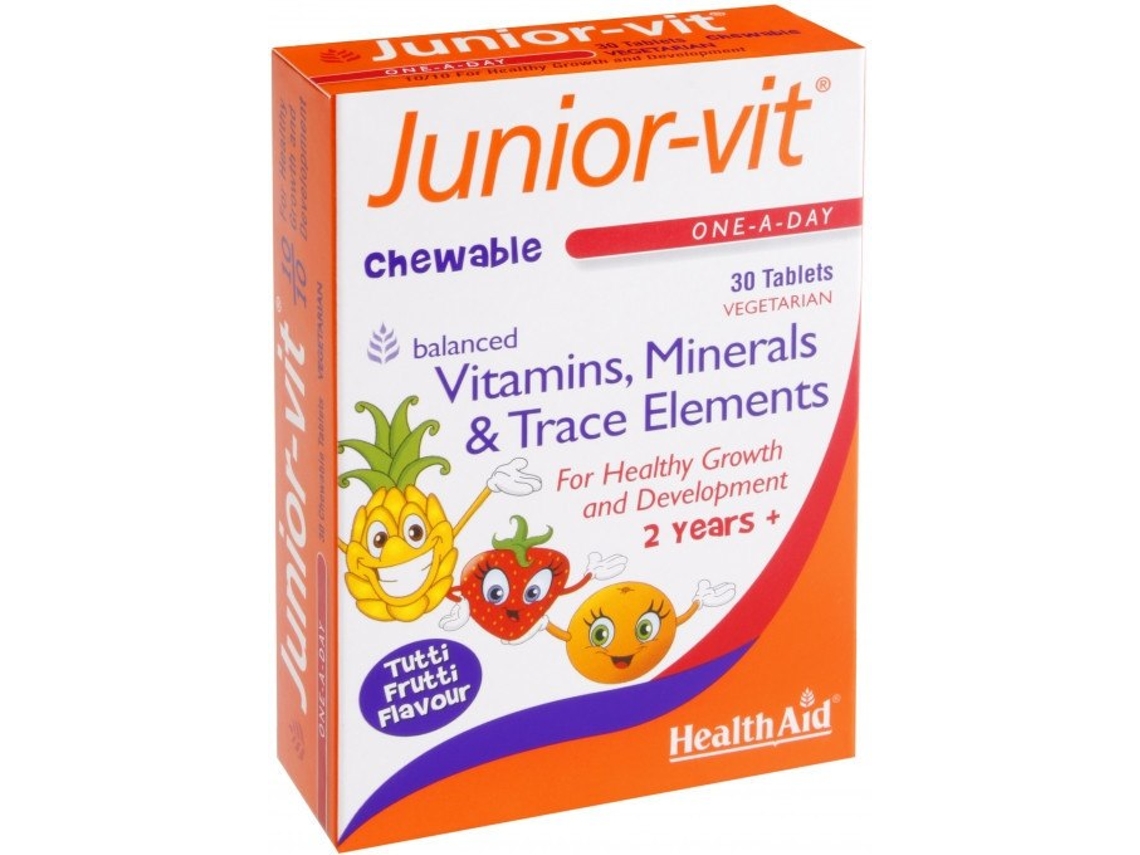 Suplemento Alimentar HEALTH AID Junior Vit 30 Comprimidos