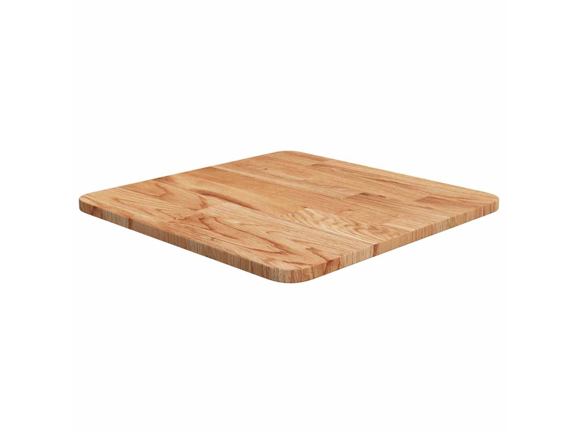 Vidaxl Tampo Mesa Quadrado 40x40x1,5cm Carvalho Tratado Castanho-claro