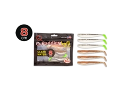 Conjunto de 6 Iscas QUANTUM Q-Paddler Power Packs 8 cm