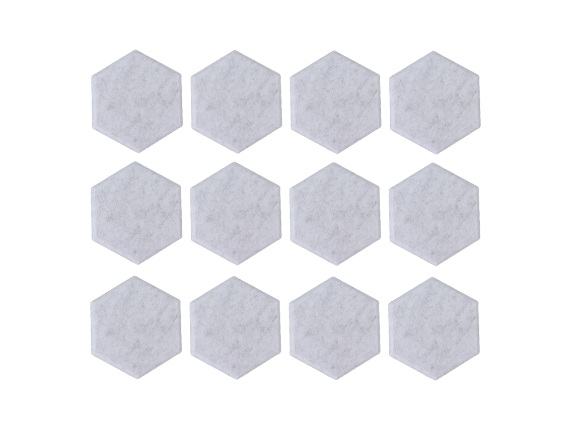 Painéis Acústicos Hexagonais Absorção Sonora Isolamento Sonoro