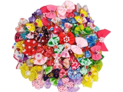 40 Elásticos De Cabelo Cães E Cavalos, Faixas Elásticas De Tecido Decoração E Penteados Fáceis Em Filhotes