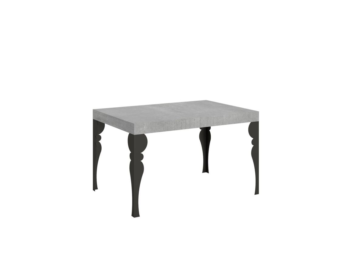 Mesa Extensível Paxon 120/380x90 Cm Com Pés Antracite. Itamoby