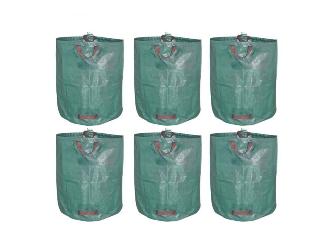 Saco De Jardim 6x 6 Sacos De Jardim Plegáveis Xxl 272l Em Pp Robusto Com Cinta Shop Story