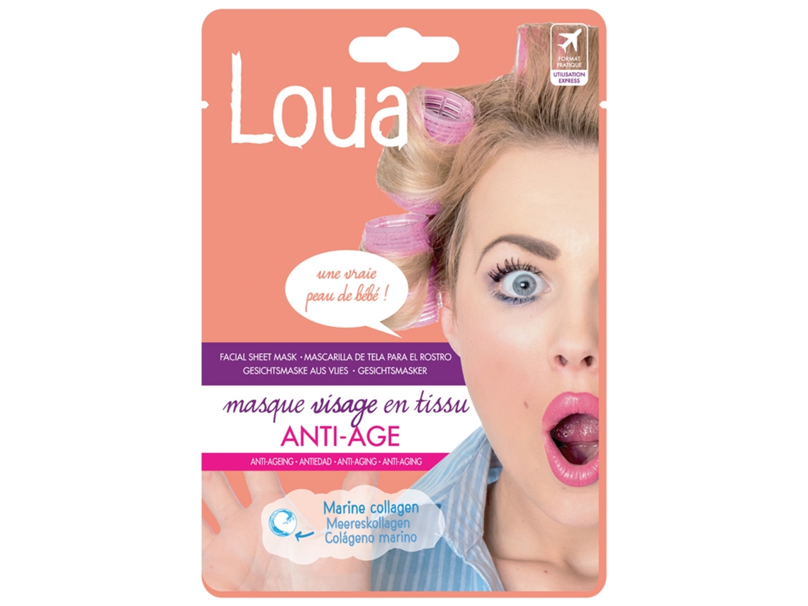 Máscara Facial Antienvelhecimento em Tecido 23 Ml LOUA
