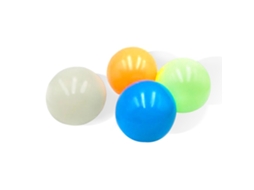 Bjww-4 Unidades de Bolas Sensoriais Anti-Stress Luminosas em TPR que Brilham no Escuro - Brinquedos para Crianças e Adultos - Lembrancinhas de Festa