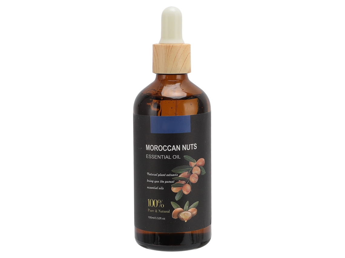 Óleo Essencial de Argan Marroquino 100ml para Aromaterapia, Massagem, Cabelo e Cuidados com a Pele