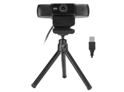 Webcam De Computador Hd 1080p Câmera De Videoconferência Ao Vivo Rotativa 360°