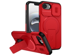 Capa Com Suporte Magsafe Para Iphone 16e - Abertura Deslizante Com Proteção De Câmara