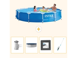 Intex Piscina Com Estrutura Redonda - 366x76 Cm - 5-peças S262