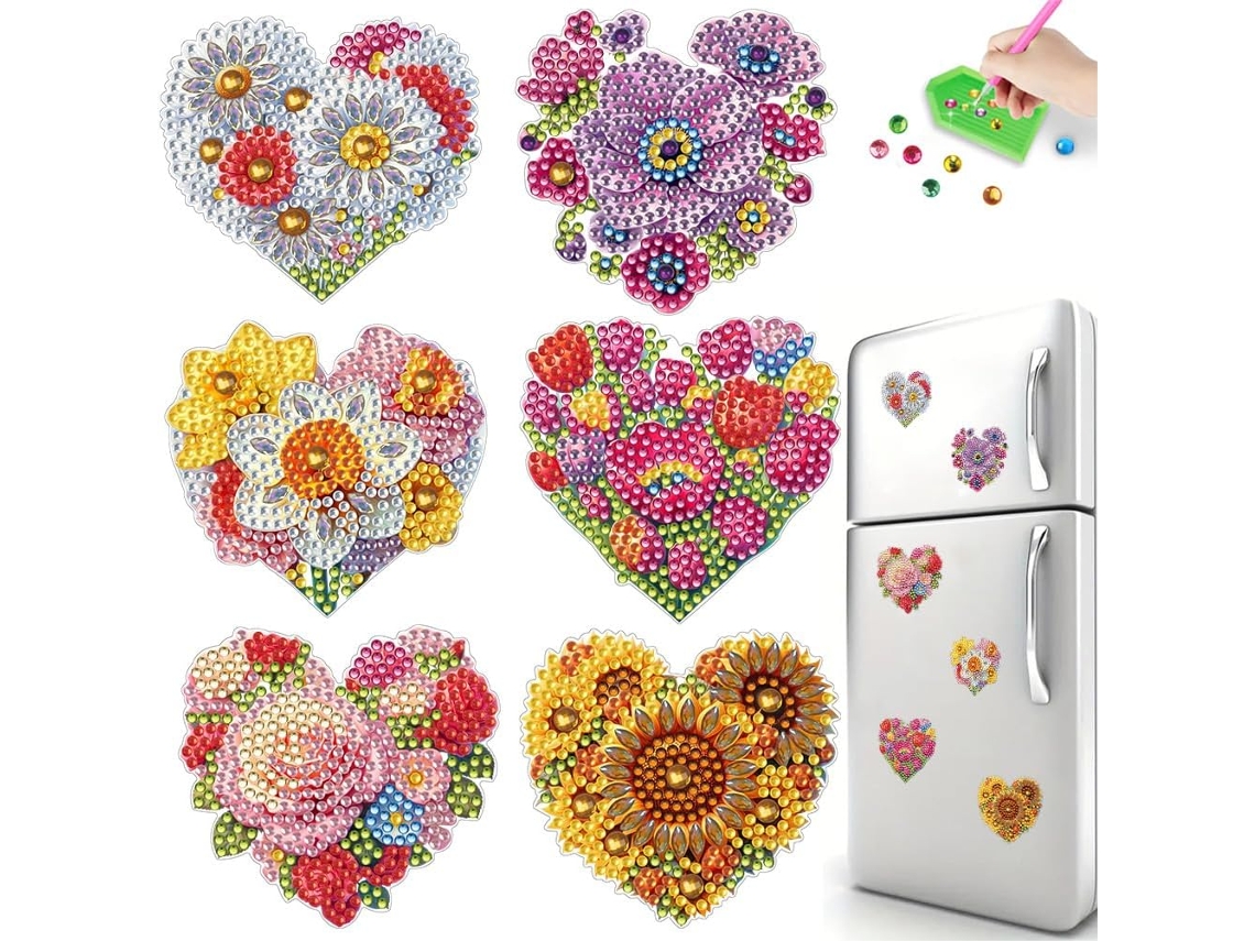 6 Ímãs Para Geladeiras E Quadros Brancos