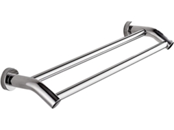 Toalheiro De Parede Com Duas Barras, Em Aço Inoxidável Montagem Com Parafusos, Ideal Para Banheiros E Cozinhas
