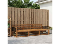 Vidaxl Conjunto De Sofás Para Exterior 3 Pcs Natural