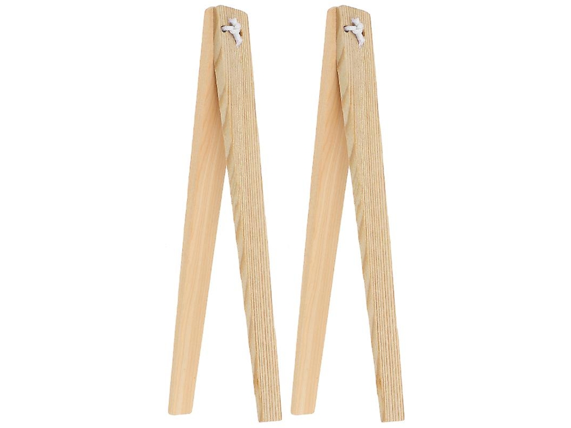 2 Peças De Brinquedo De Pinça De Madeira Allinless
