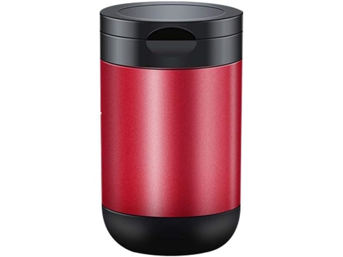 Copo de Cigarro Nova Line, Carro, Vermelho, Tampa Anti Odor, Portátil | S/MARCA