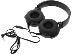 Fone De Ouvido Estéreo Com Fio Para Jogos, Design Abs, Preto, Música E