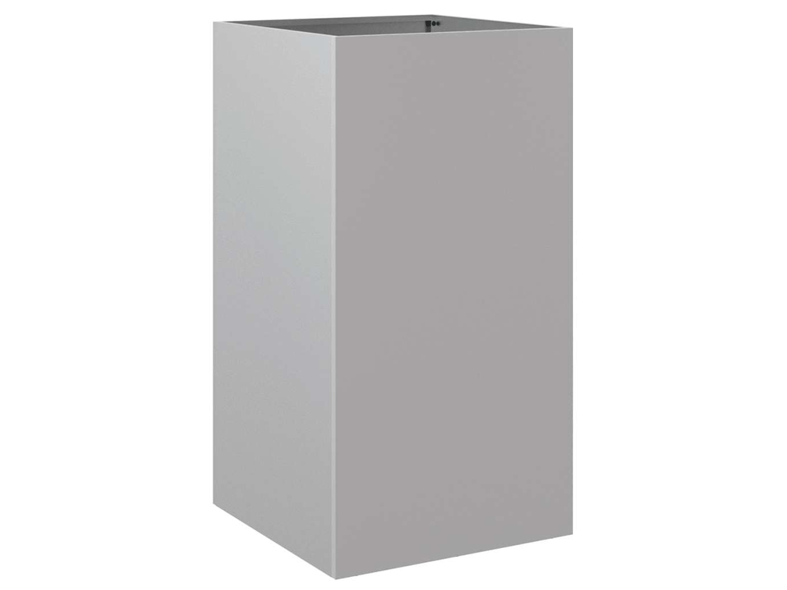 Canteiro Vidaxl Prateado Aço (42x38x75cm)