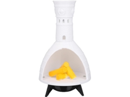 Luminária De Mesa Led Falsa Com Efeito Lareira, Pequena E Plástico.